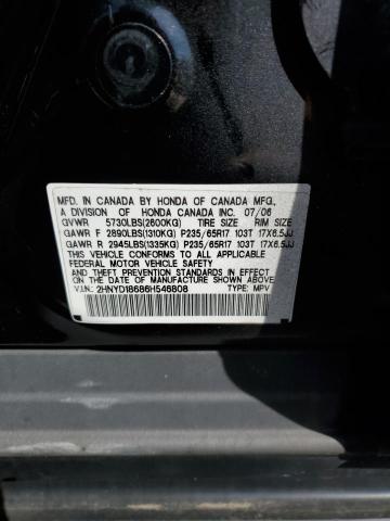 2HNYD18686H546808 - 2006 ACURA MDX TOURING BLACK photo 12