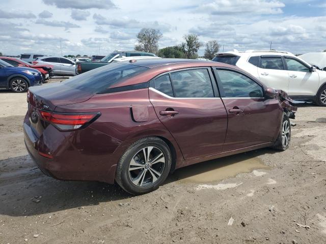 3N1AB8CV7LY267153 - 2020 NISSAN SENTRA SV BURGUNDY photo 3