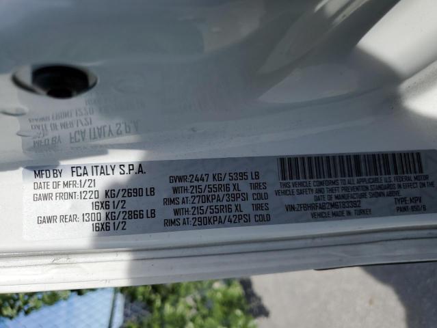 ZFBHRFAB2M6T83392 - 2021 RAM PROMASTER 白色 照片 13