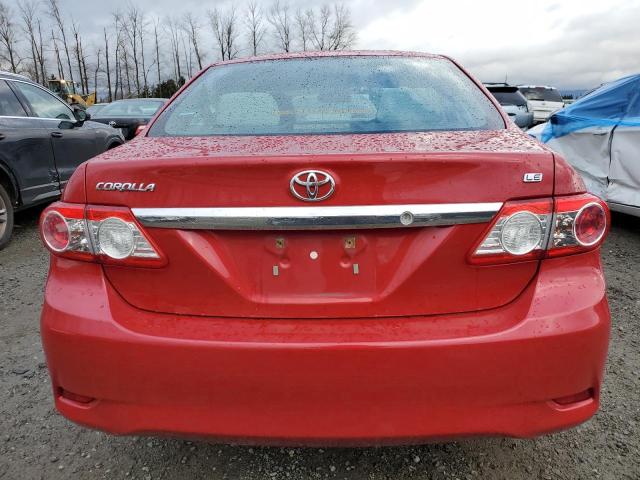 2T1BU4EE8DC072522 - 2013 TOYOTA COROLLA BASE RED photo 6