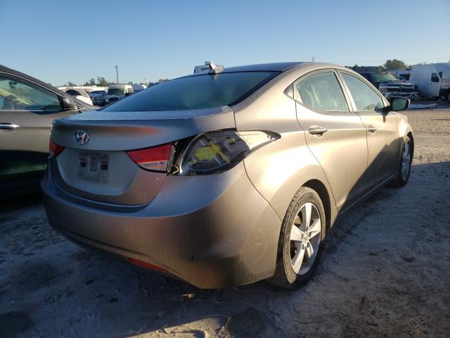 5NPDH4AE0DH318334 - 2013 HYUNDAI ELANTRA GLS GOLD photo 4