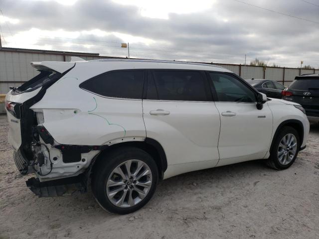 5TDYARAH2MS004479 - 2021 TOYOTA HIGHLANDER HYBRID LIMITED WHITE photo 3