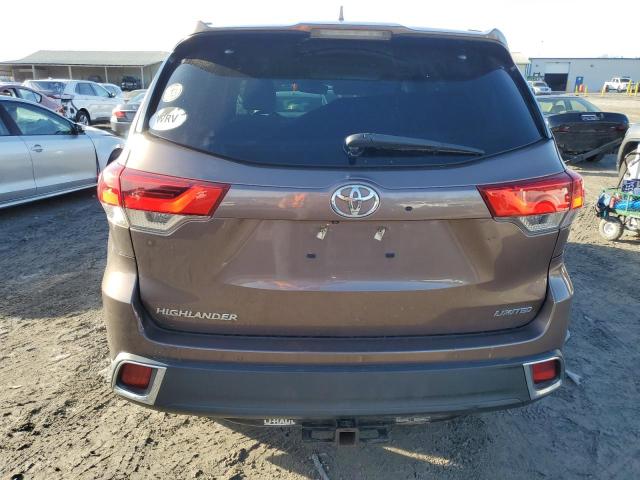 5TDYZRFH6HS196030 - 2017 TOYOTA HIGHLANDER LIMITED GRAY photo 6