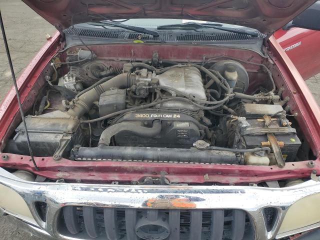 5TESN92NX4Z309097 - 2004 TOYOTA TACOMA XTRACAB PRERUNNER წითელი ფოტო 11