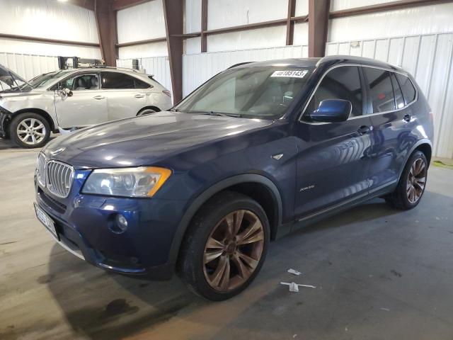 5UXWX7C54DL977960 - 2013 BMW X3 XDRIVE35I BLUE photo 1