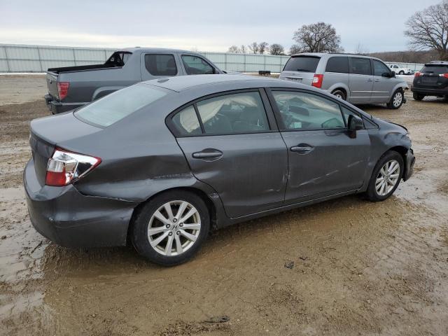 19XFB2F90CE023330 - 2012 HONDA CIVIC EXL ნაცრისფერი ფოტო 3