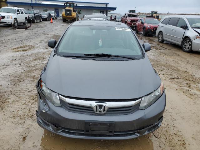 19XFB2F90CE023330 - 2012 HONDA CIVIC EXL ნაცრისფერი ფოტო 5