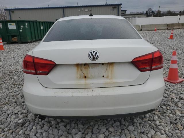 1VWBP7A38DC084303 - 2013 VOLKSWAGEN PASSAT SE WHITE photo 6