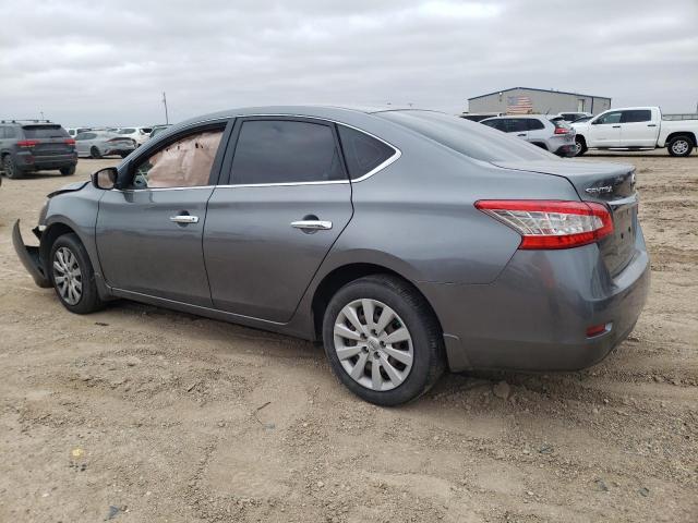 3N1AB7AP0FY300660 - 2015 NISSAN SENTRA S GRAY photo 2