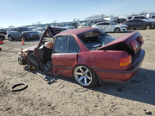 1HGCB7577NA107765 - 1992 HONDA ACCORD EX BURGUNDY photo 2