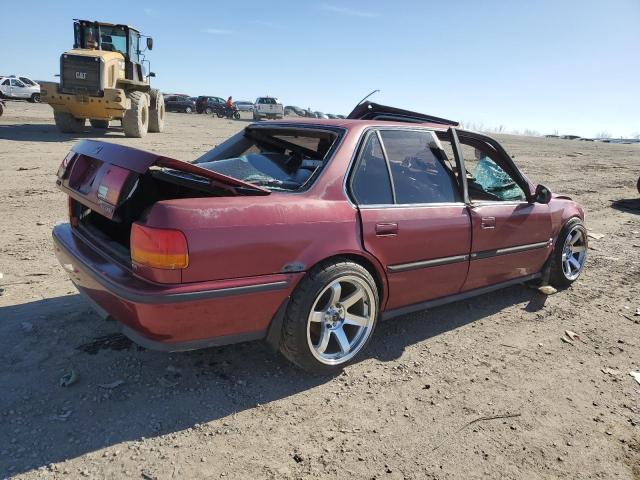 1HGCB7577NA107765 - 1992 HONDA ACCORD EX BURGUNDY photo 3