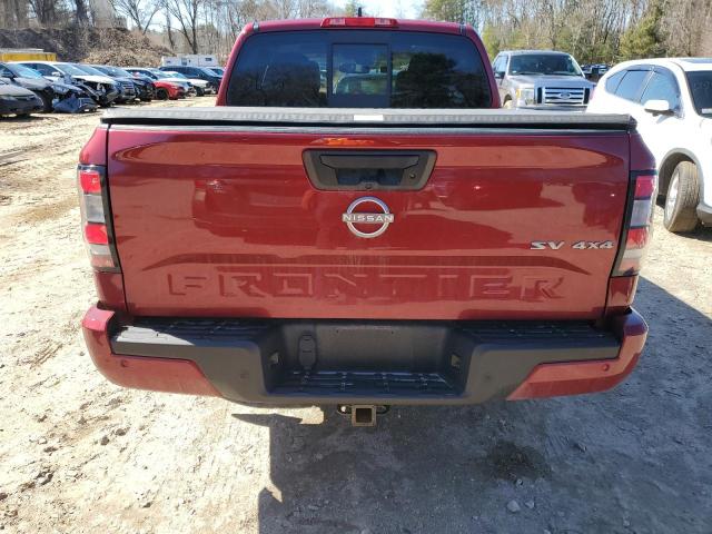 1N6ED1EK9NN641956 - 2022 NISSAN FRONTIER S RED photo 6