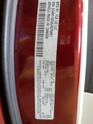 2C4RC1GG0LR275451 - 2020 CHRYSLER PACIFICA LIMITED MAROON photo 13