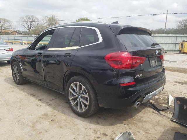 5UXTR9C51KLE17208 - 2019 BMW X3 XDRIVE30I Սև լուսանկար 2