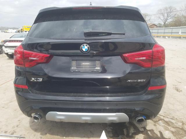 5UXTR9C51KLE17208 - 2019 BMW X3 XDRIVE30I BLACK photo 6