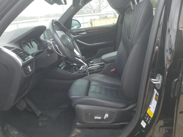 5UXTR9C51KLE17208 - 2019 BMW X3 XDRIVE30I Սև լուսանկար 7