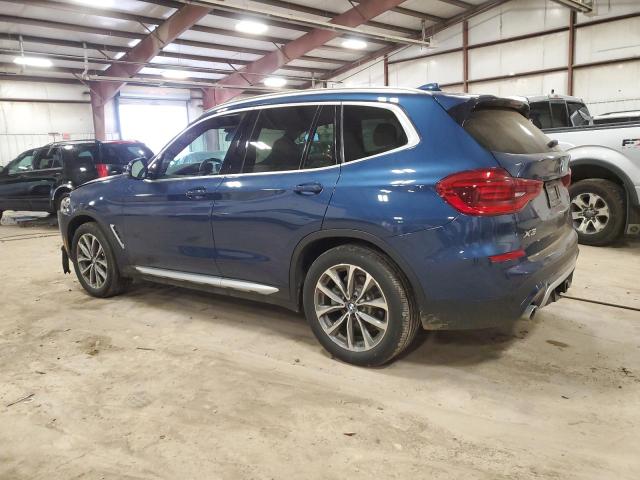 5UXTR9C58KLR03737 - 2019 BMW X3 XDRIVE30I BLUE photo 2