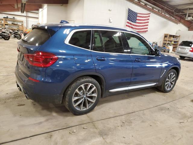 5UXTR9C58KLR03737 - 2019 BMW X3 XDRIVE30I BLUE photo 3