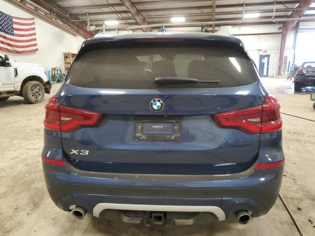 5UXTR9C58KLR03737 - 2019 BMW X3 XDRIVE30I BLUE photo 6