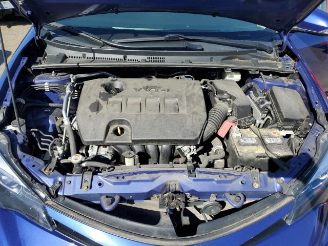 2T1BURHE3KC192315 - 2019 TOYOTA COROLLA L BLUE photo 11