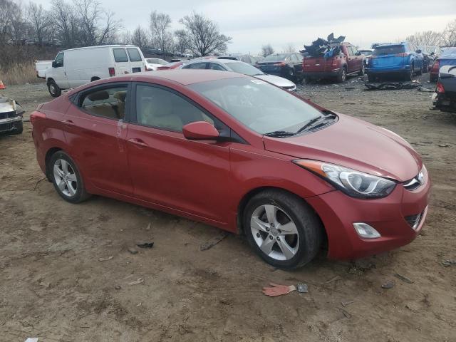 KMHDH4AE3CU287631 - 2012 HYUNDAI ELANTRA GLS RED photo 4