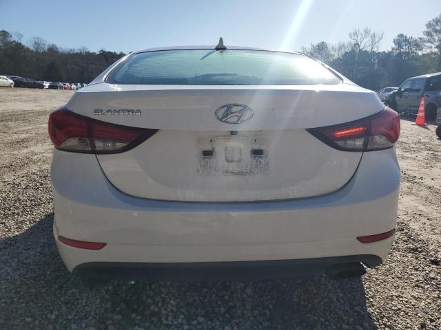 KMHDH4AH6FU229740 - 2015 HYUNDAI ELANTRA SE WHITE photo 6