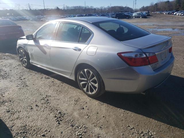 1HGCR2F57DA255098 - 2013 HONDA ACCORD SPORT SILVER photo 2