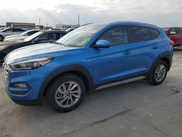 KM8J33A48JU619370 - 2018 HYUNDAI TUCSON SEL BLUE photo 1