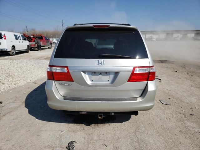 5FNRL38656B045812 - 2006 HONDA ODYSSEY EXL SILVER photo 6