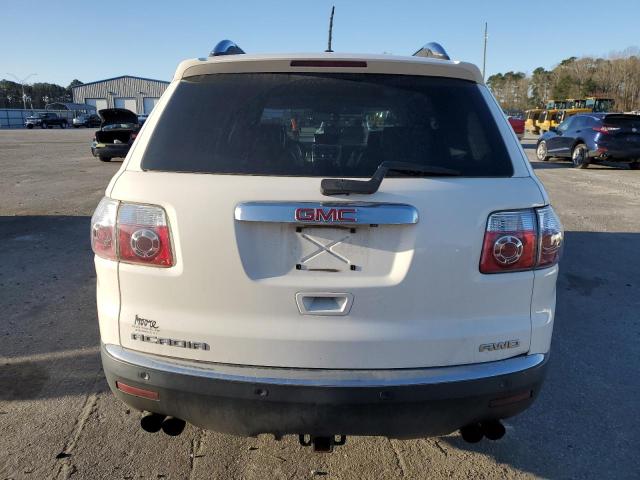 1GKEV33768J141196 - 2008 GMC ACADIA SLT-2 WHITE photo 6