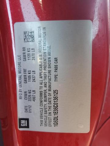 1G6DL1E36C0136125 - 2012 CADILLAC CTS PERFORMANCE COLLECTION Bordeaux Foto 13