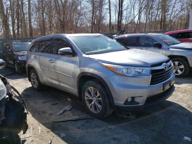 5TDJKRFH5FS207246 - 2015 TOYOTA HIGHLANDER XLE 灰色 照片 4