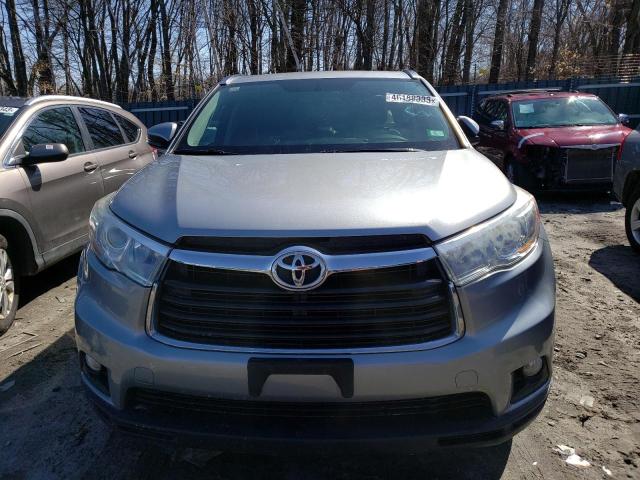 5TDJKRFH5FS207246 - 2015 TOYOTA HIGHLANDER XLE 灰色 照片 5