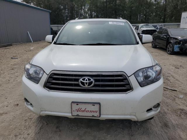 JTEDS43A482066327 - 2008 TOYOTA HIGHLANDER SPORT WHITE photo 5