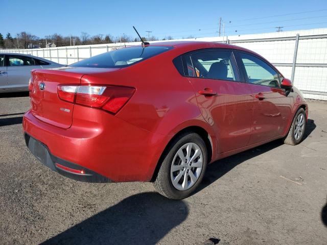 KNADN4A35E6419868 - 2014 KIA RIO EX RED photo 3