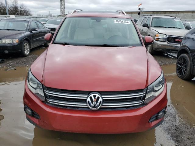 WVGAV7AX9GW068181 - 2016 VOLKSWAGEN TIGUAN S RED photo 5