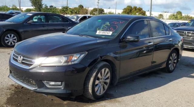 1HGCR2F88FA121424 - 2015 HONDA ACCORD EXL BLACK photo 1