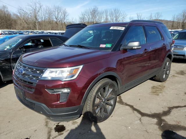 1FM5K8D83JGB25528 - 2018 FORD EXPLORER XLT BURGUNDY photo 1