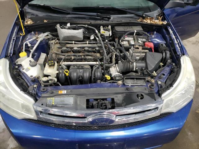 1FAHP35N89W210558 - 2009 FORD FOCUS SE BLUE photo 11