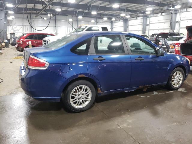 1FAHP35N89W210558 - 2009 FORD FOCUS SE BLUE photo 3