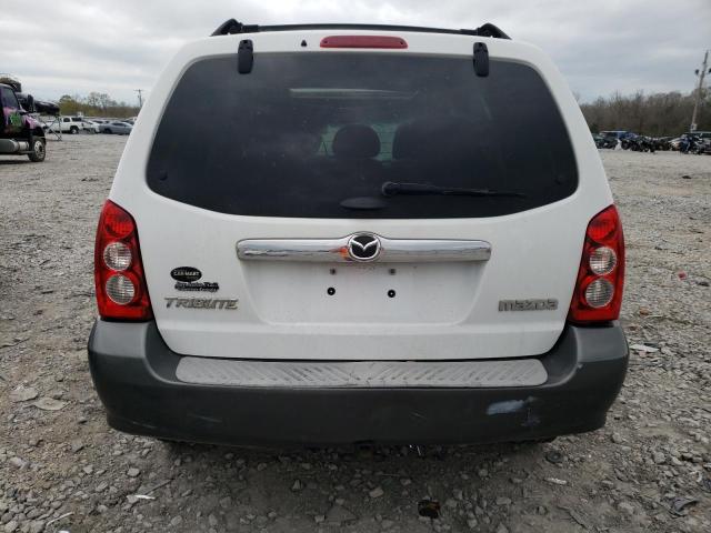 4F2CZ06195KM39910 - 2005 MAZDA TRIBUTE S WHITE photo 6