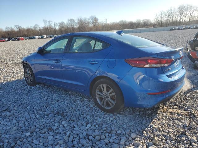 KMHD84LF3JU606657 - 2018 HYUNDAI ELANTRA SEL BLUE photo 2