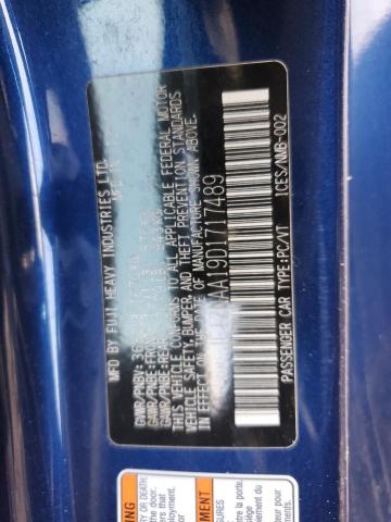 JF1ZNAA19D1717489 - 2013 TOYOTA SCION FR-S BLUE photo 12