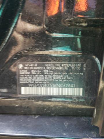 WBAVB17516NK32641 - 2006 BMW 325 I AUTOMATIC შავი ფოტო 12