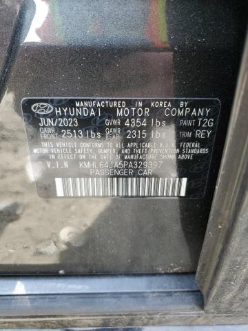 KMHL64JA5PA329397 - 2023 HYUNDAI SONATA SEL GRAY photo 12