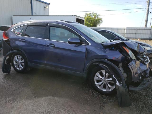 2HKRM3H73EH537728 - 2014 HONDA CR-V EXL BLUE photo 4