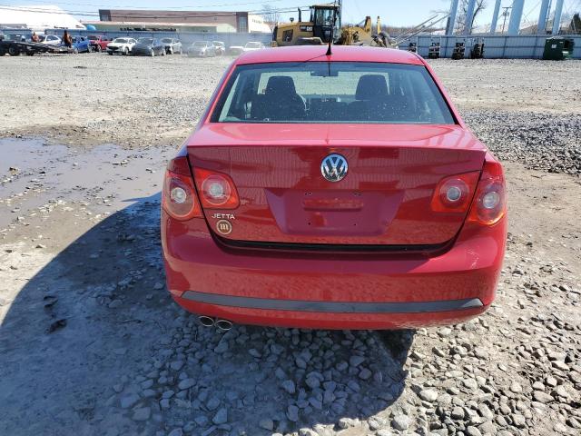 3VWGG81K77M025636 - 2007 VOLKSWAGEN JETTA RED photo 6