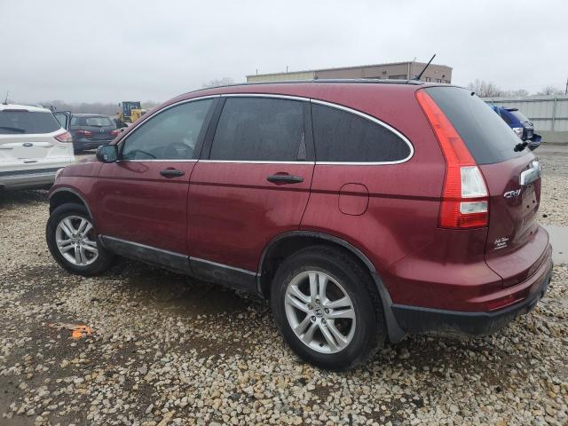 5J6RE4H59AL016661 - 2010 HONDA CR-V EX RED photo 2