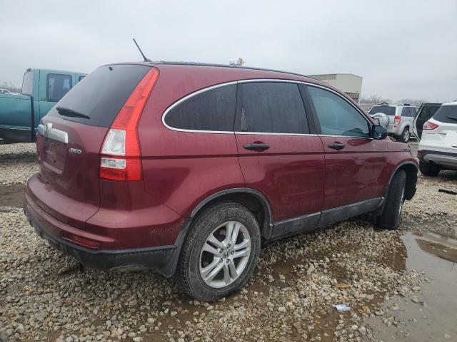 5J6RE4H59AL016661 - 2010 HONDA CR-V EX RED photo 3