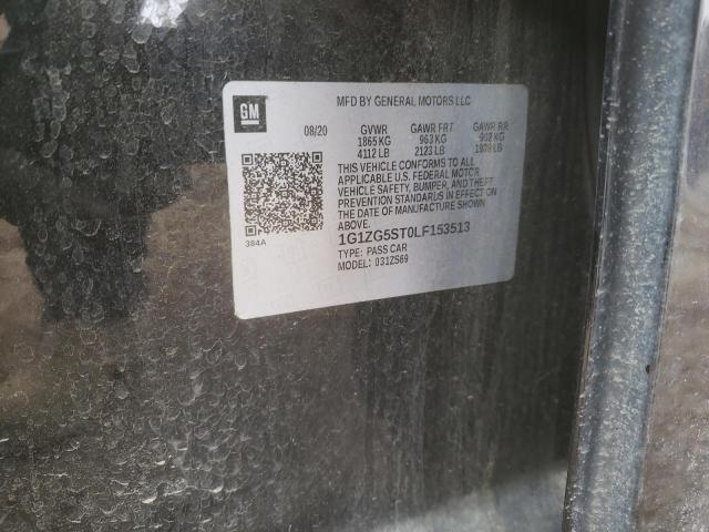 1G1ZG5ST0LF153513 - 2020 CHEVROLET MALIBU RS 黑色 照片 12